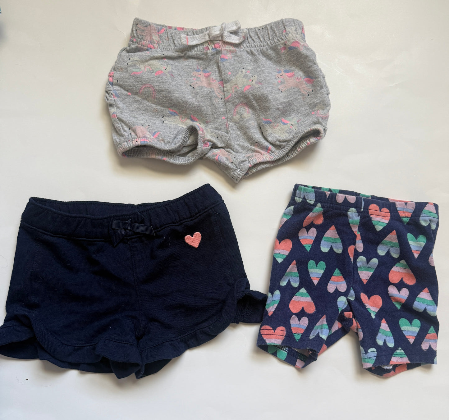 #116 Girls shorts bundle (3 pair) girls 12 months