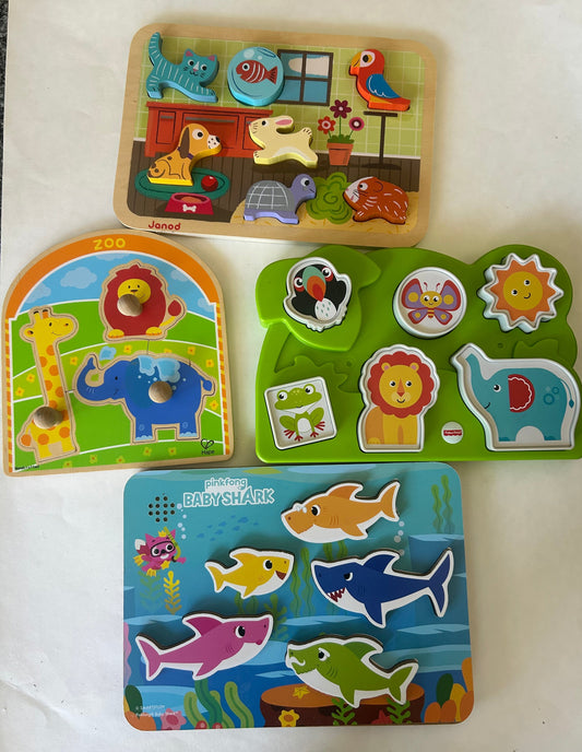 #200 Set of 4 Toddler chunky puzzles