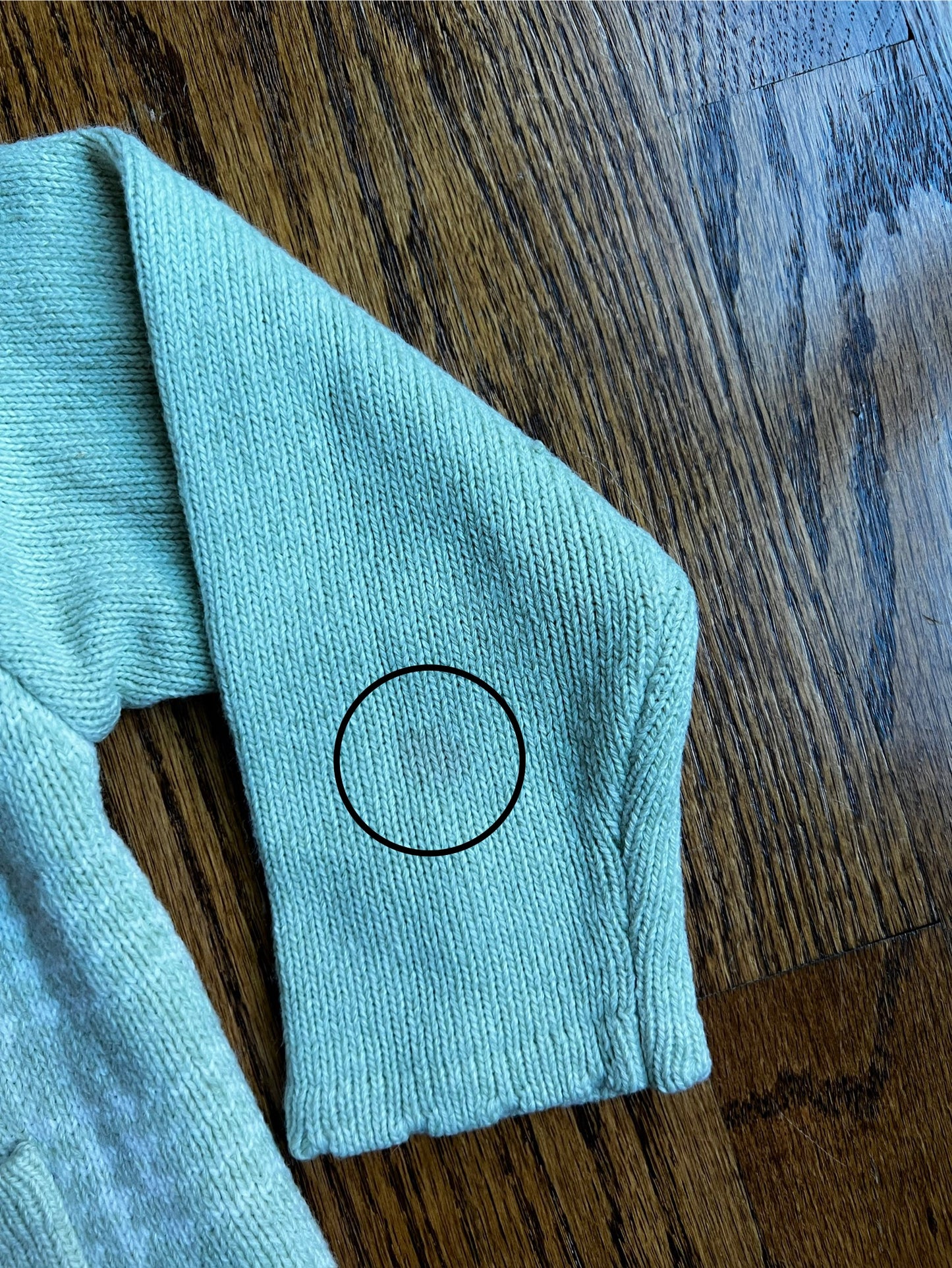 Seller #115 - Vintage Girls 3T Pale Green Cardigan with Pink/White Flower Detailing, GUC