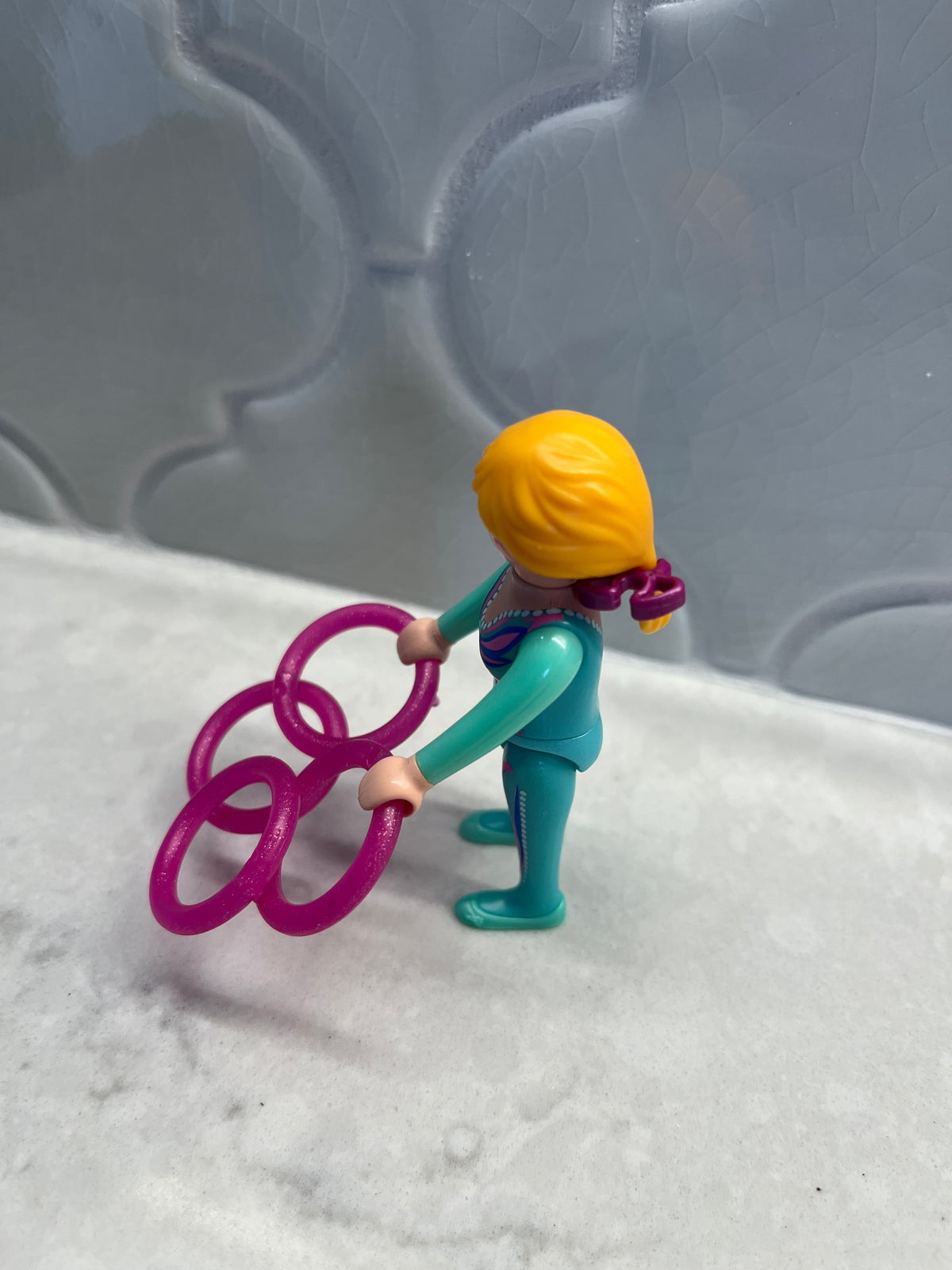 135 Playmobil gymnast, no missing pieces