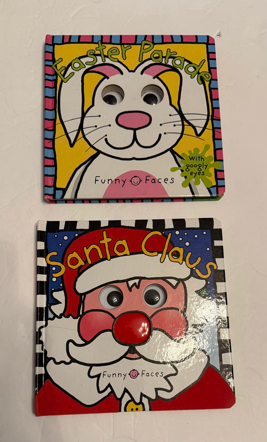 #141 Friendly faces Holiday board book bundle