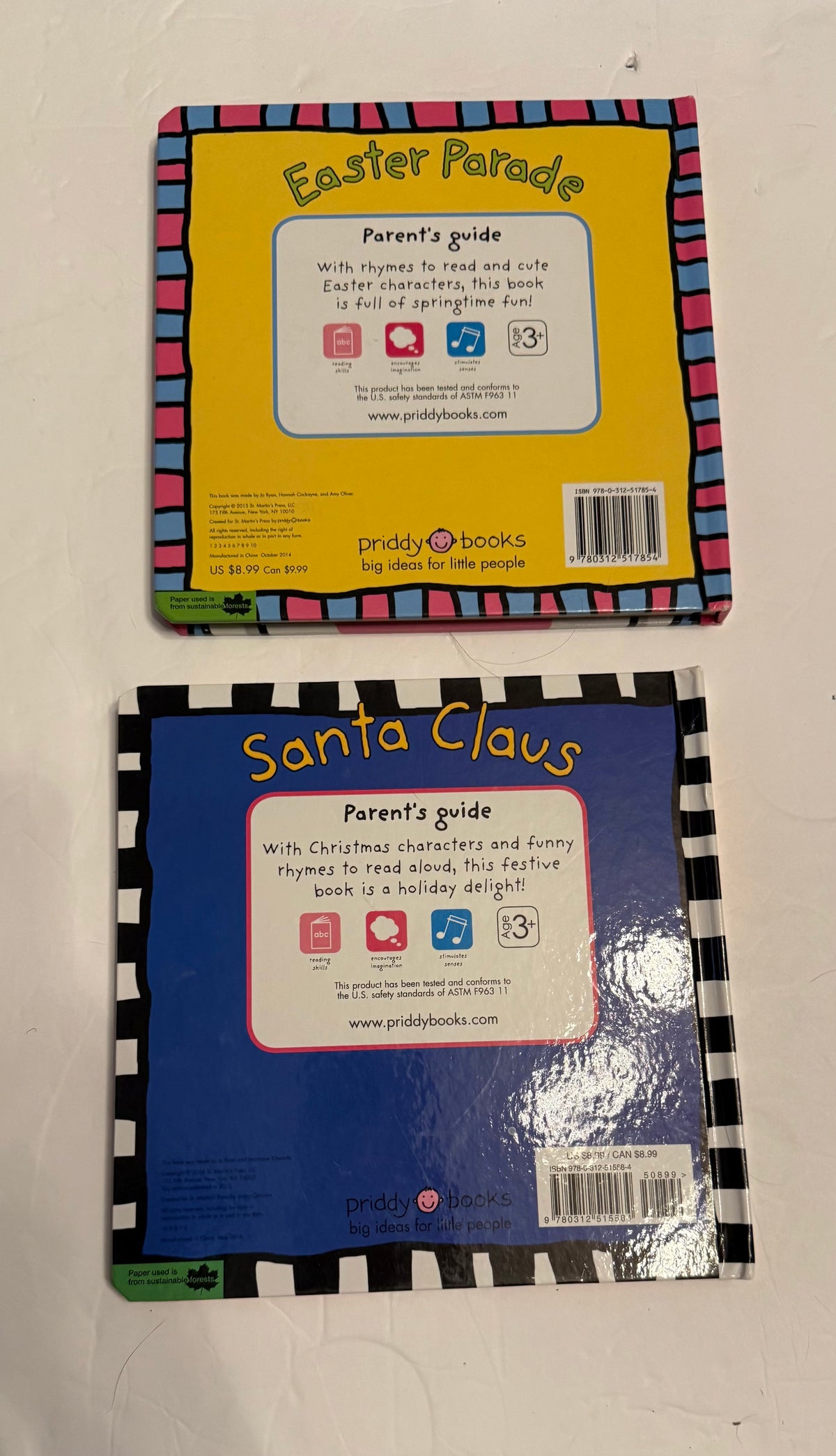 #141 Friendly faces Holiday board book bundle