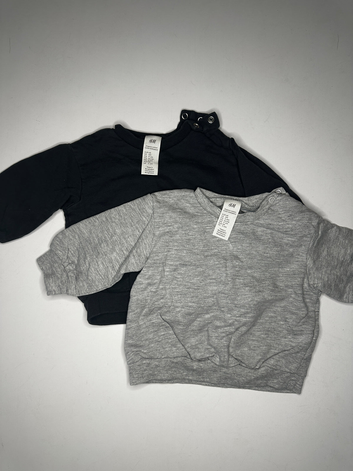 Seller #40 H&M Grey & Black Organic Cotton sweatshirts size 6M (listing 1)