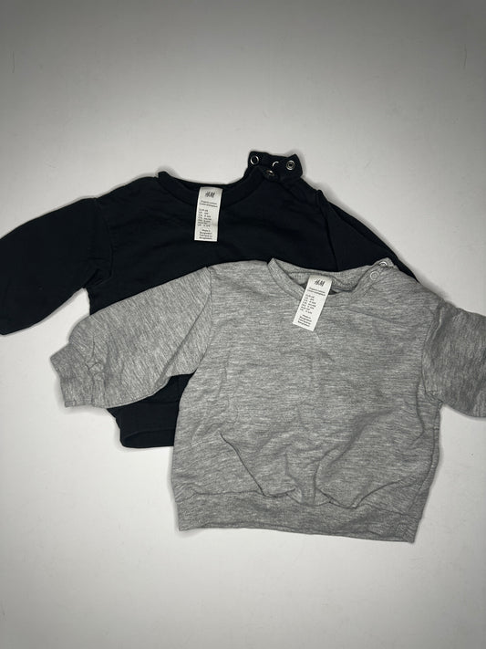 Seller #40 H&M Grey & Black Organic Cotton sweatshirts size 6M (listing 1)