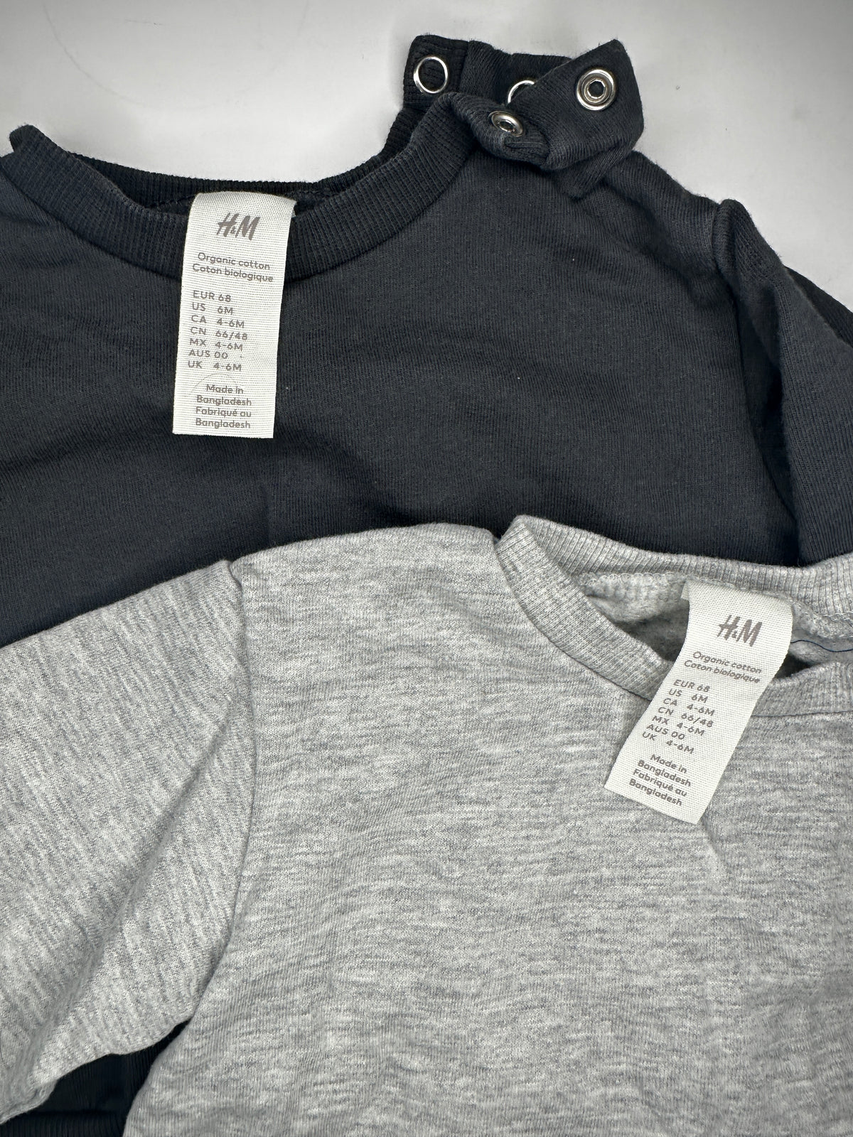 Seller #40 H&M Grey & Black Organic Cotton sweatshirts size 6M (listing 1)