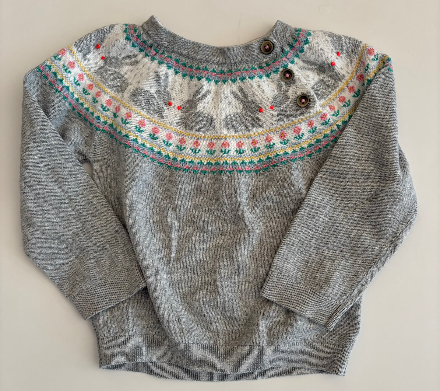 Seller #37 Baby Boden Bunny Sweater Size 18-24 months