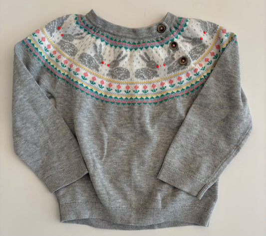 Seller #37 Baby Boden Bunny Sweater Size 18-24 months
