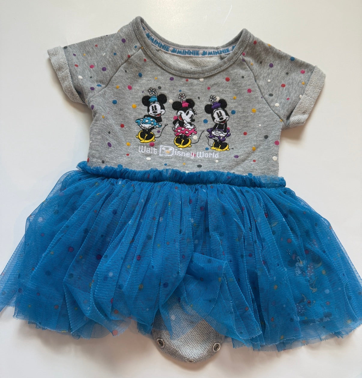 REDUCED #116 Disney Minnie Mouse Disney world dress girls 12 months