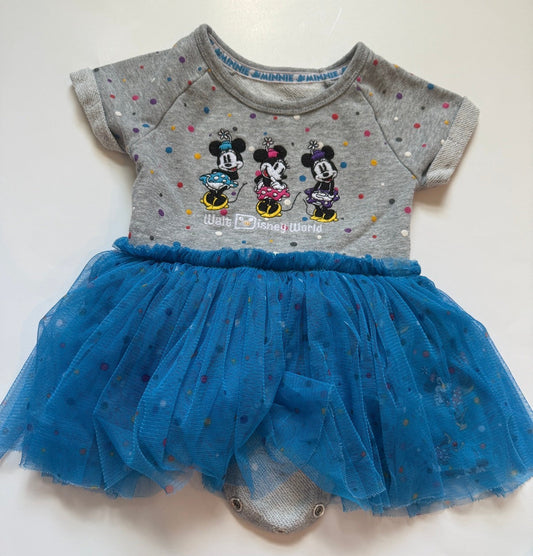 REDUCED #116 Disney Minnie Mouse Disney world dress girls 12 months