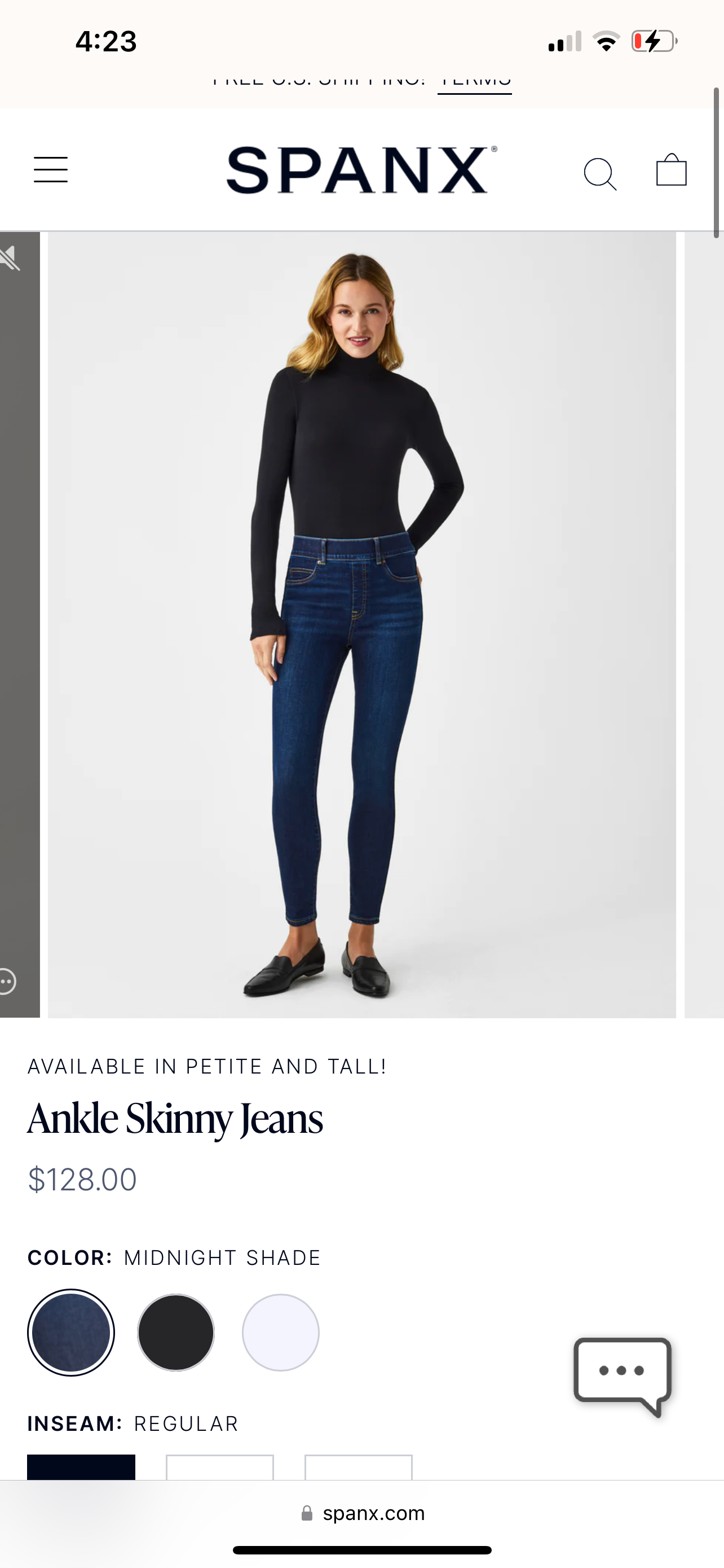 SPANX Ankle Skinny Jeans Womens Size Medium / M