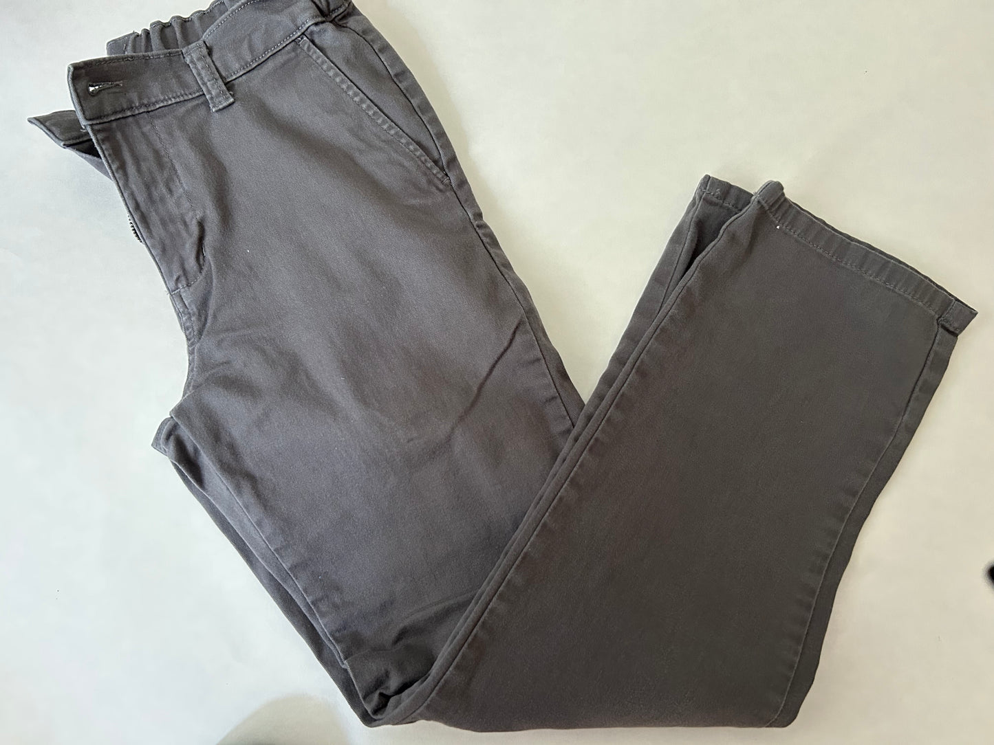 Boys size 12 Husky Chaps dark gray dress pants