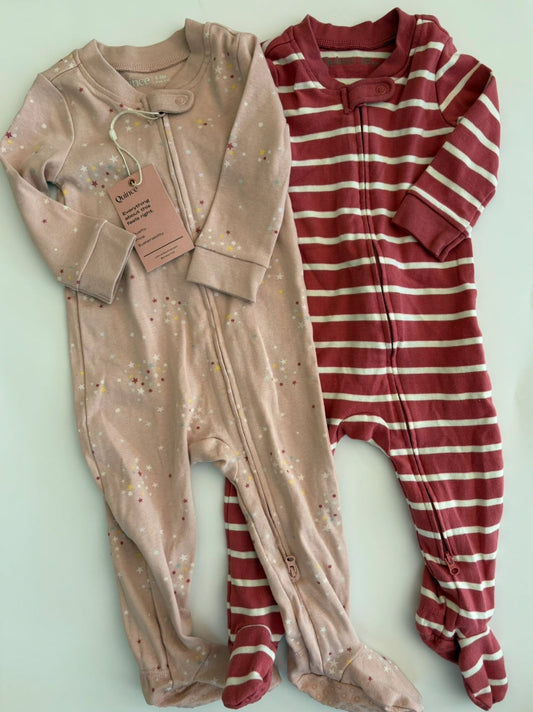 Seller #37 Quince Baby Girl Sleepers Size 6-9 Months