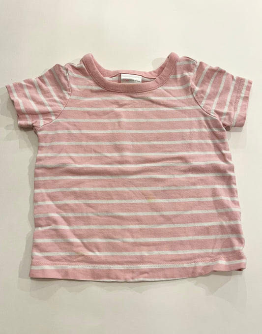Hanna, Girl’s Pink Striped Tshirt, sz 12/18M