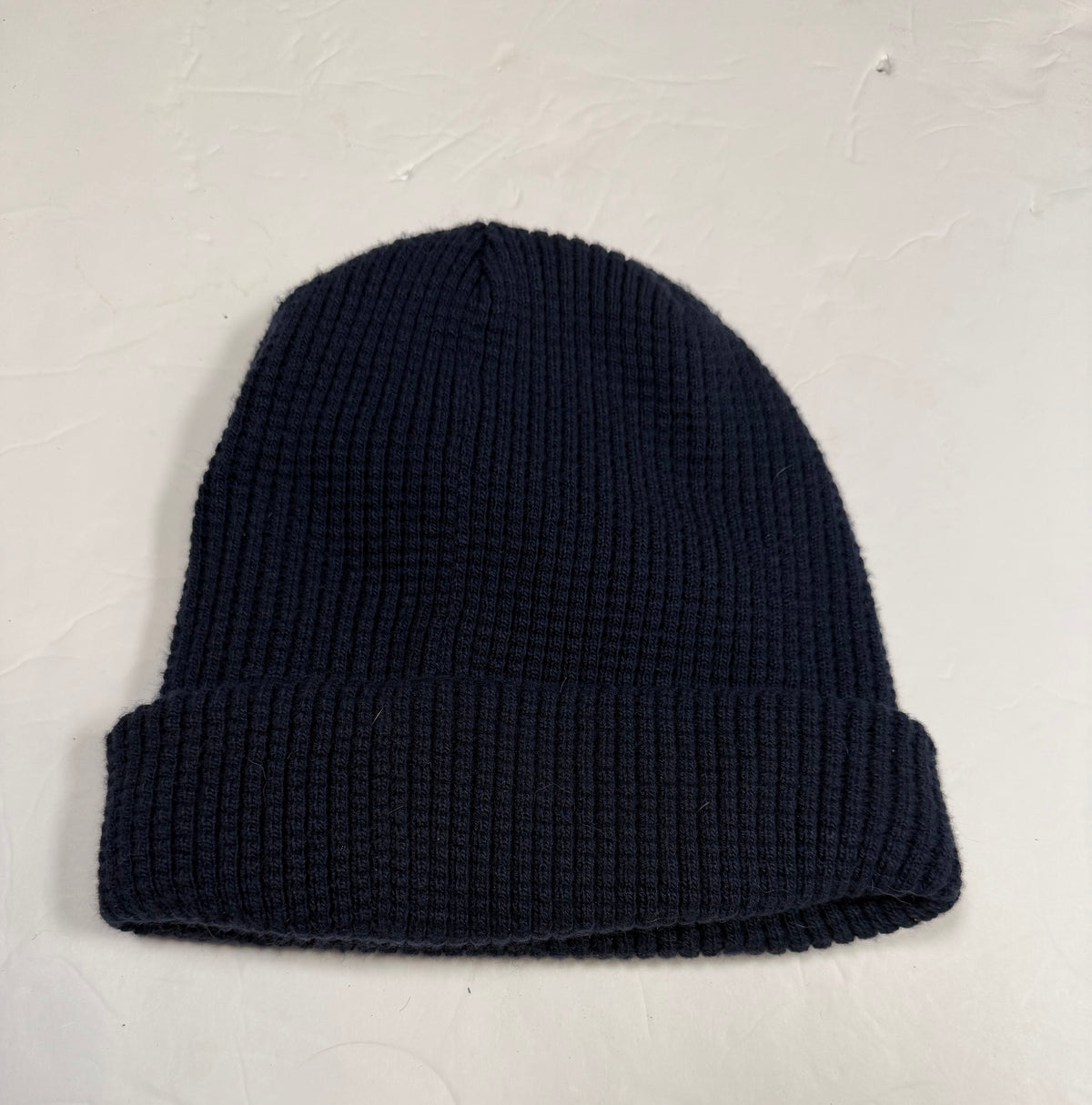 #141 Kids navy the north face logo lined beanie