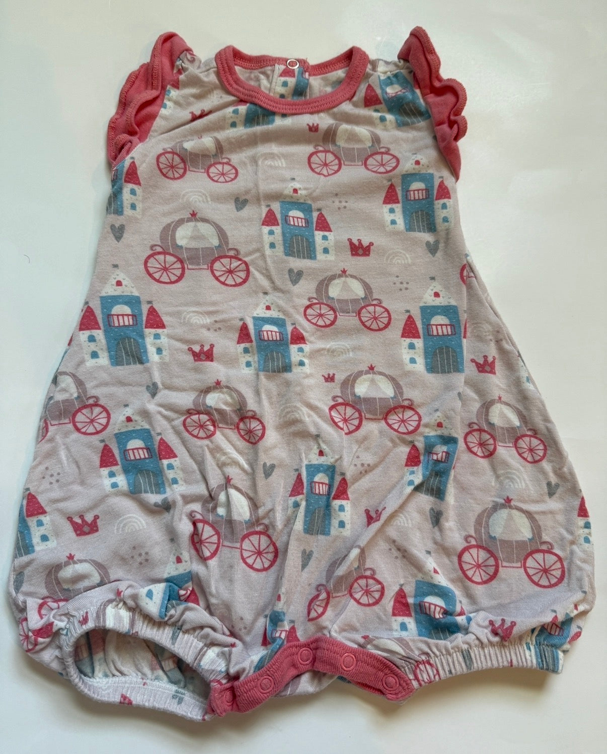 REDUCED #116 Bestaroo Princess shorts romper girls 3-6 months