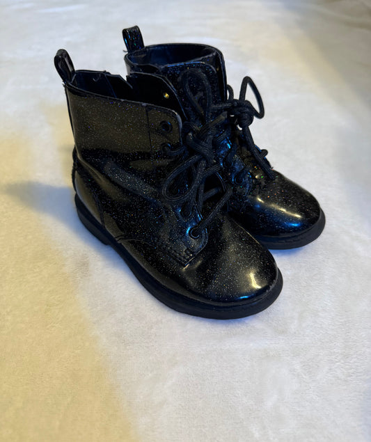 Seller #66 Wonder Nation Sparkly Combat Boots Girls 9C