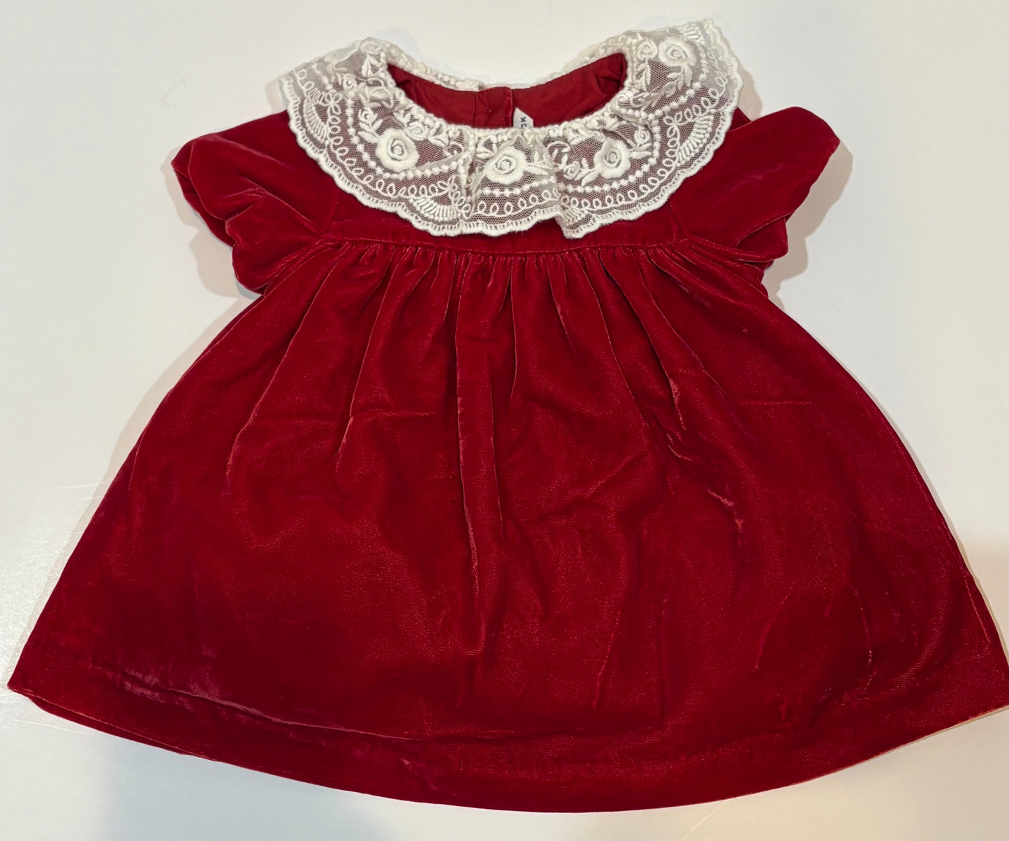 Seller #37 Janie & Jack Red Velvet Dress Size 0-3 months