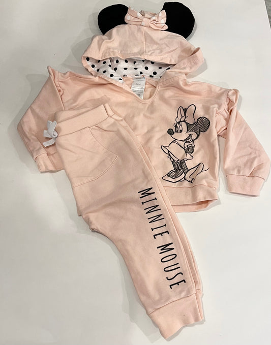 Disney Minnie Sweatsuit Set, Girl’s sz 12/18M