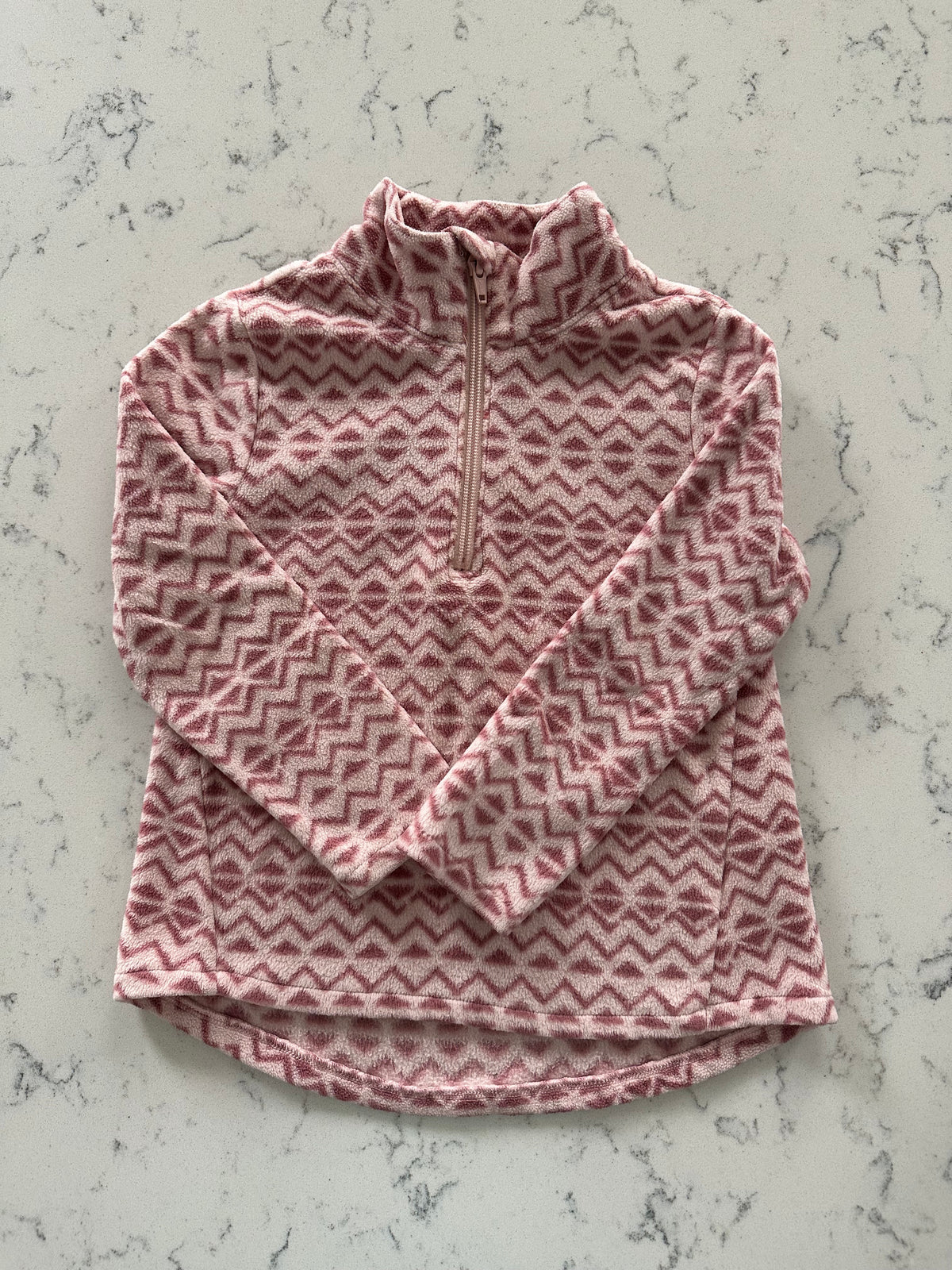 Seller 42, Old Navy Fleece Top, Pink Pattern, VGUC, Girls Size 5t