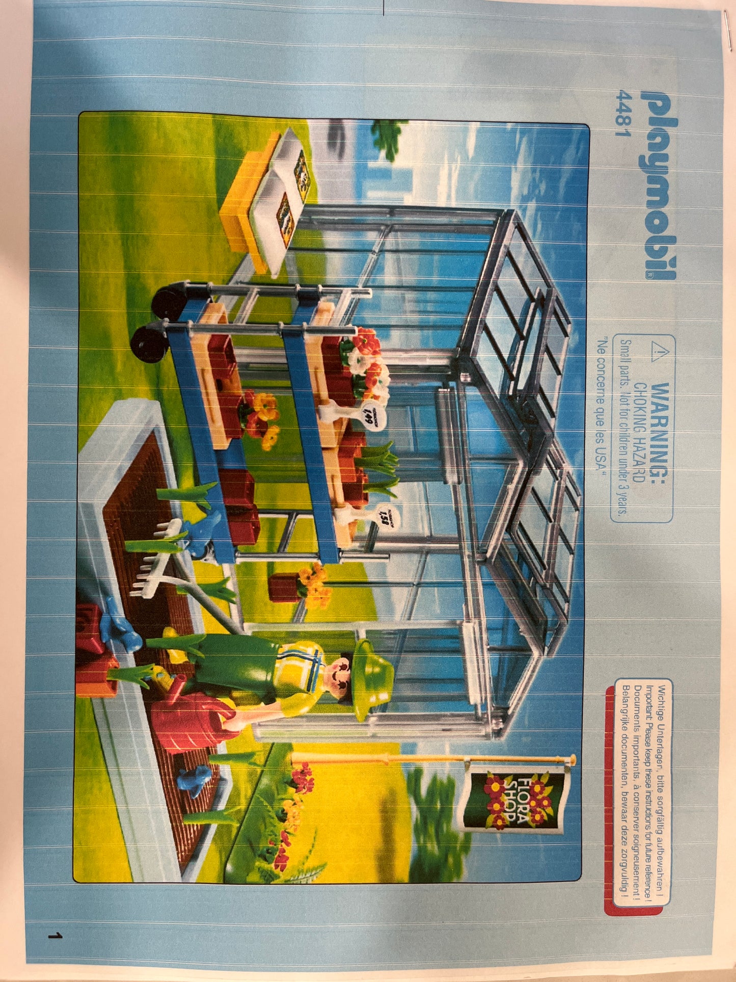 3b Playmobil green house and garden store