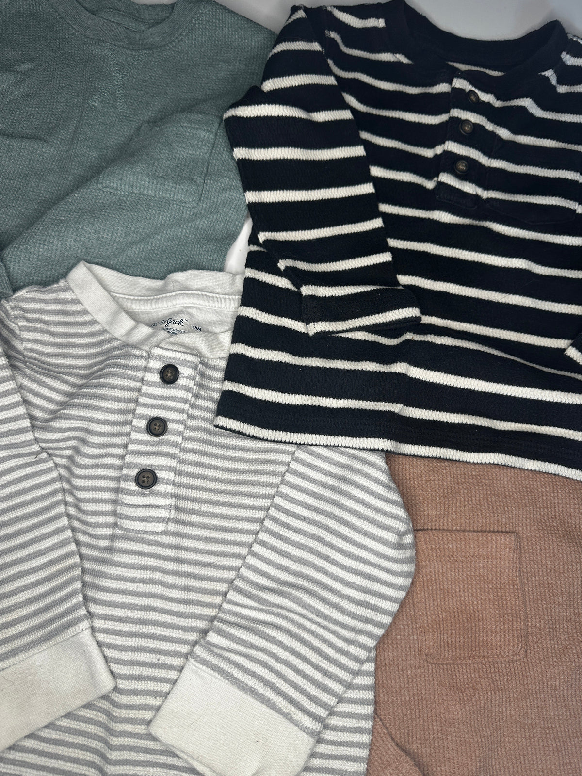 Seller #40 Cat & Jack waffle knit boys shirt bundle size 18 month (2 of 2)