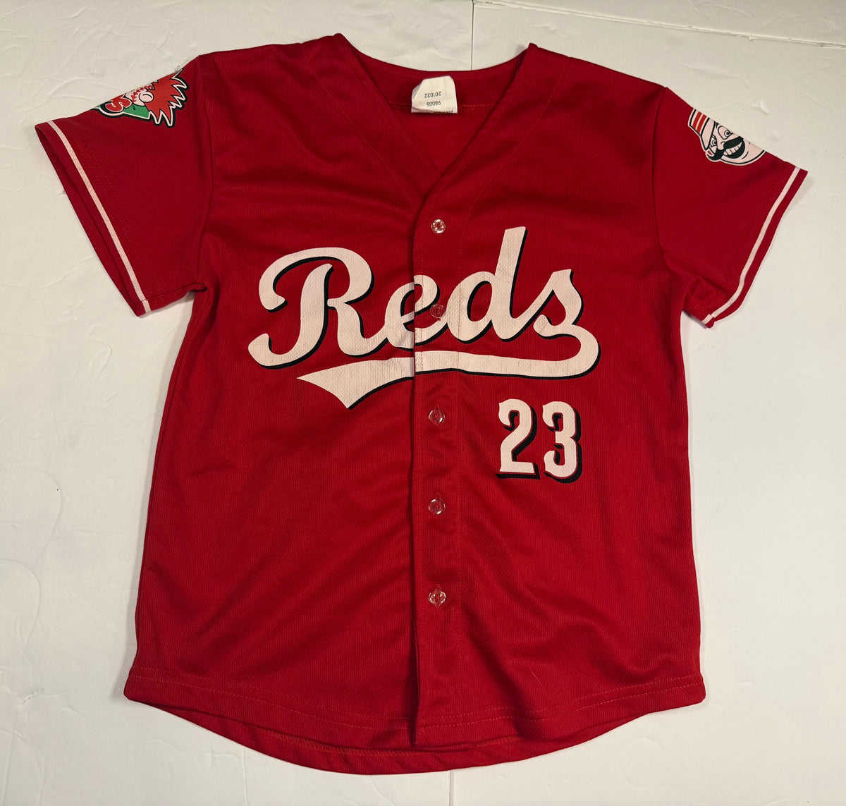 #141 Youth Small/Medium Reds heads Jersey
