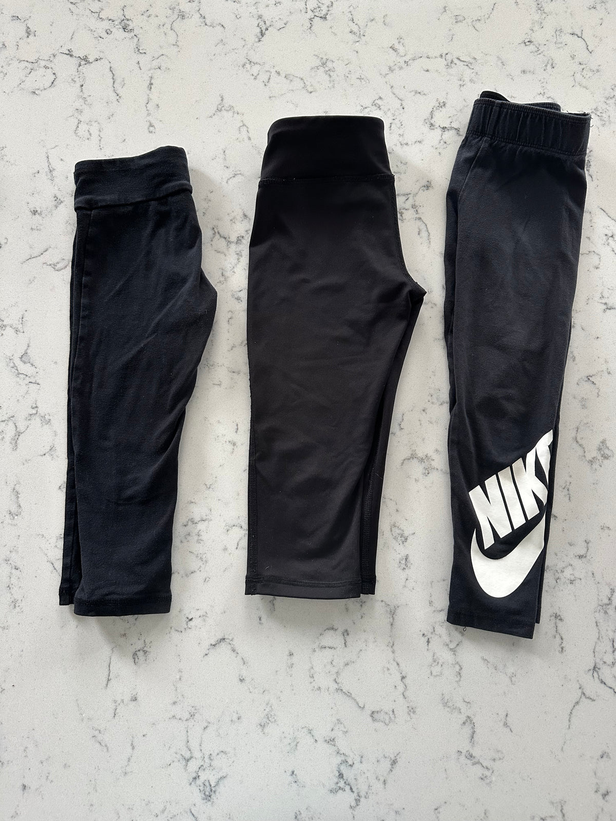 Seller 42, Old Navy and Nike Active Leggings (3), Black, VGUC, Girls Size 5