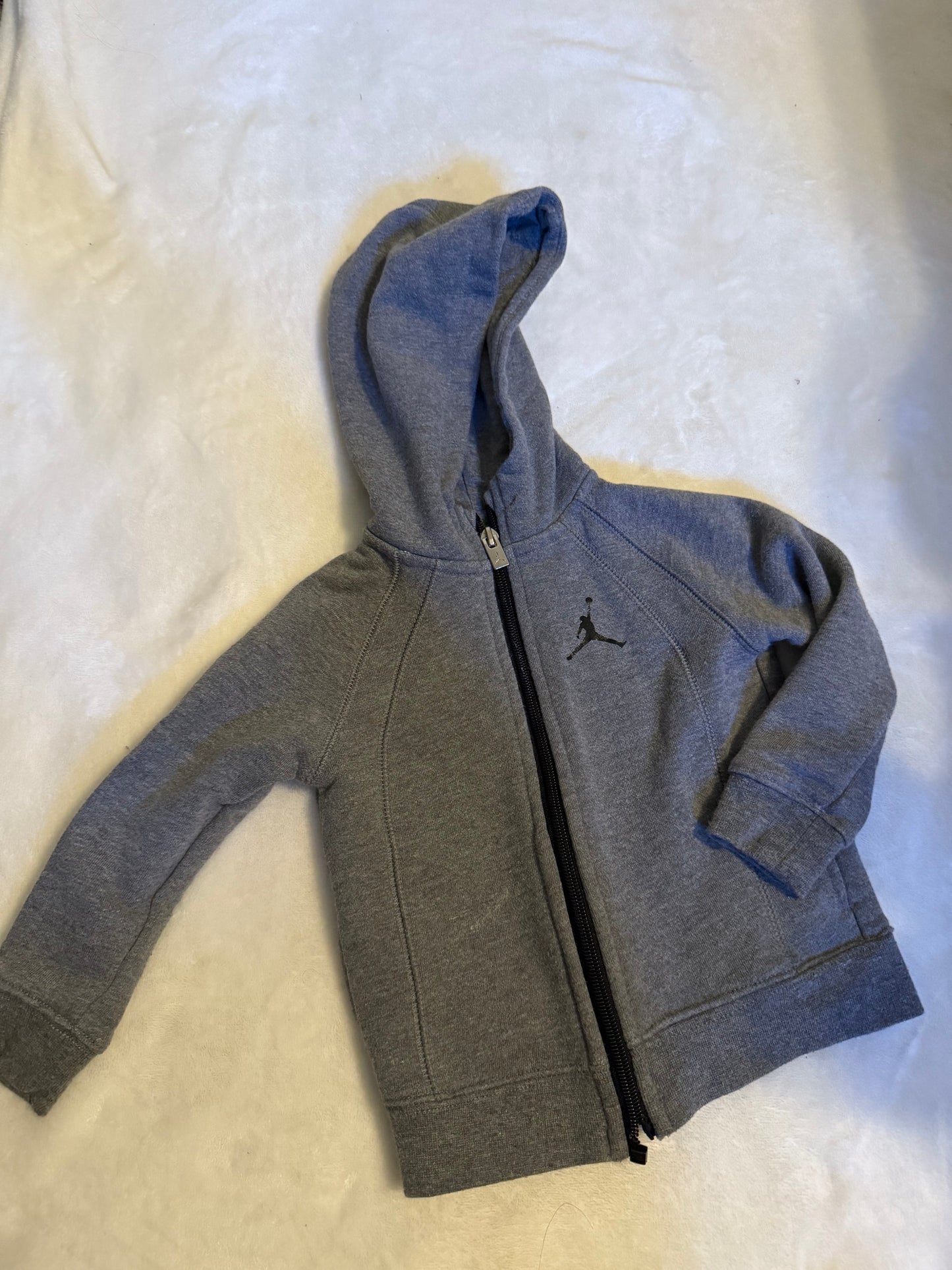 Seller #66 Boys Jordan Zip Up Gray 18 Mo