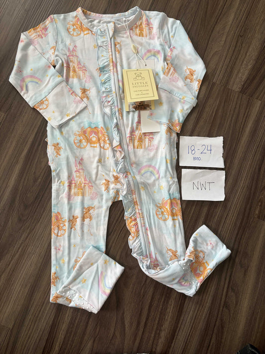 #138 - 18-24 Mo NWT Charlies Project (bamboo) - Cinderella Inspired Convertible Zippy
