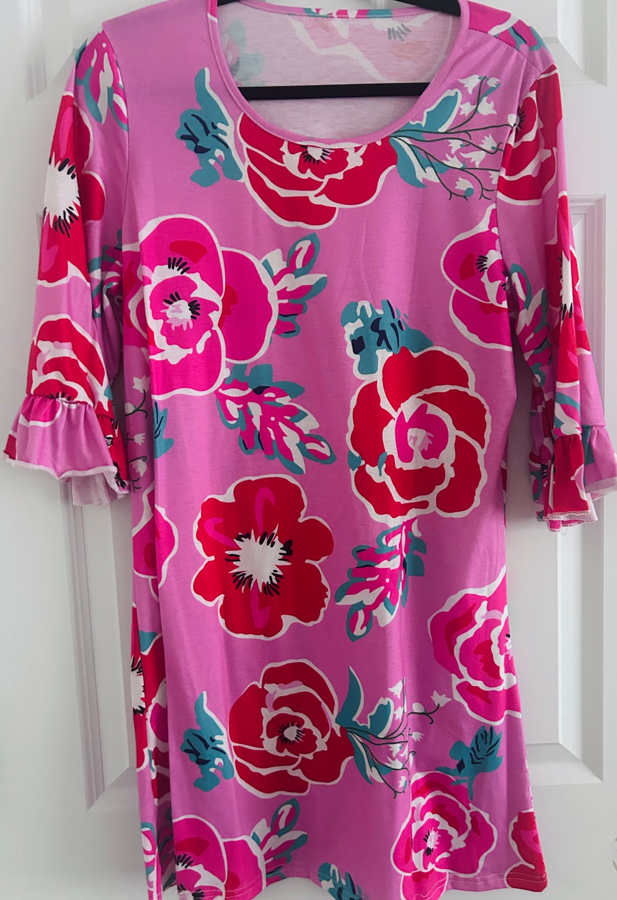 #15 Abby Apples (fits like Small) Floral Dress