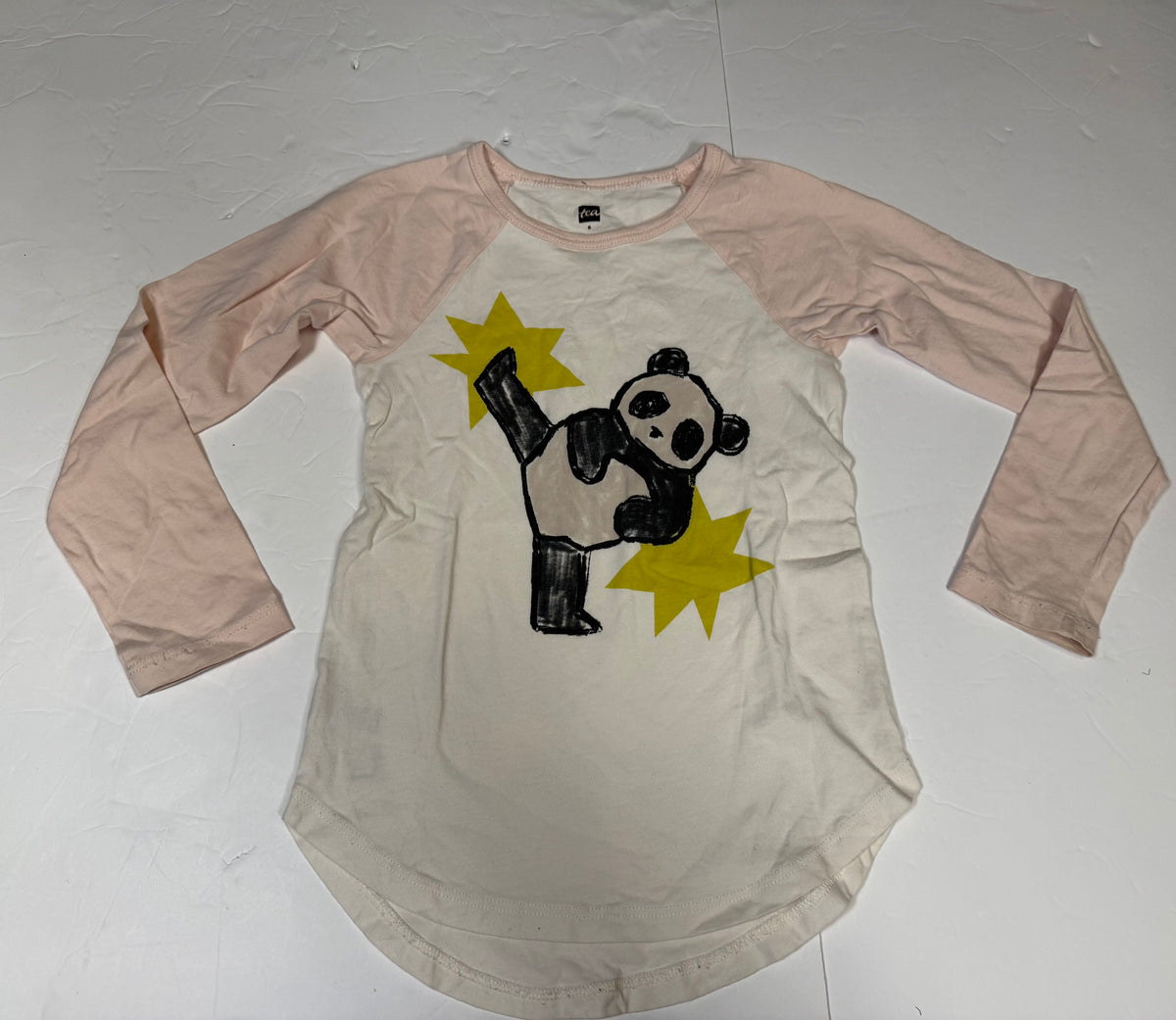 #141 Girls 5 Tea Panda Long Sleeve 1 of 2