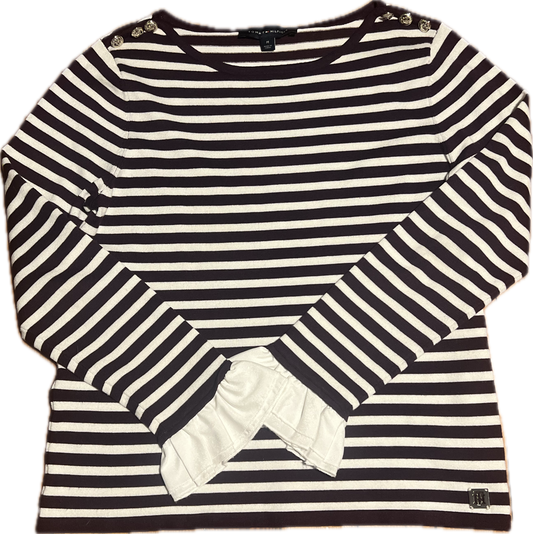 Tommy Hilfiger maroon/white Lightweight sweater- barely worn! Size M $7