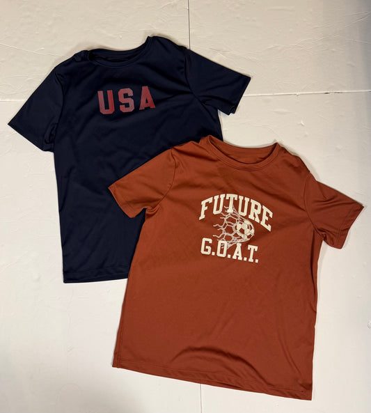 #141 Boys large 10/12 all in motion GOAT and USA Bundle