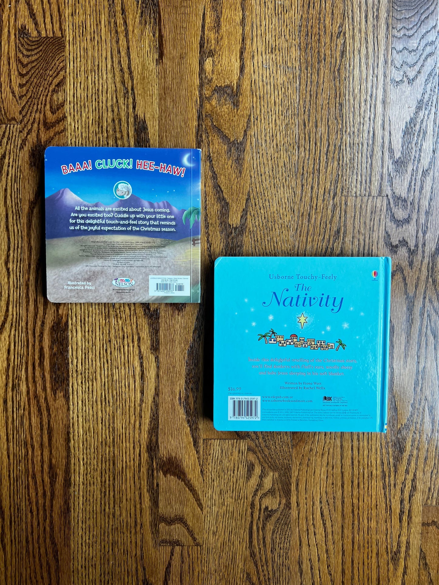 Seller #115 - Touch & Feel Nativity Books, Set of 2 (VGUC)