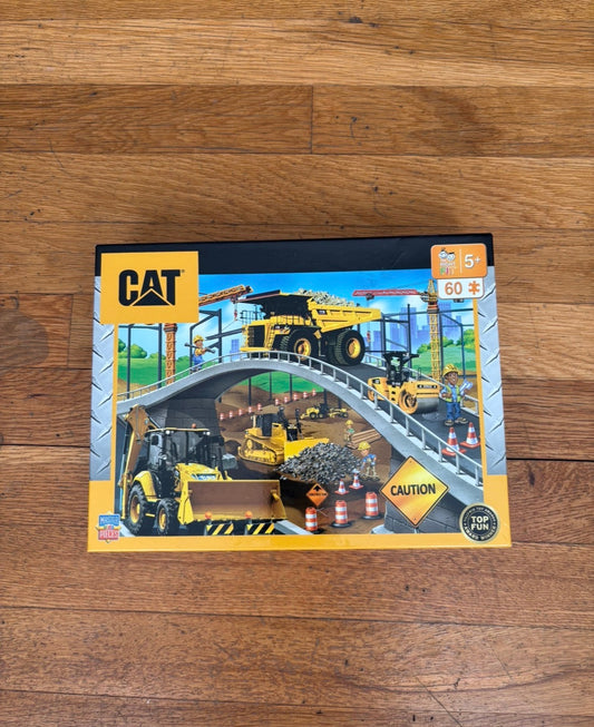 #116 CAT Construction Puzzle 60 pieces