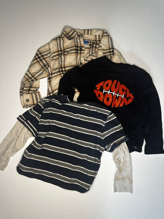 Seller #40 Old Navy boys 2T long0sleeve shirt bundle