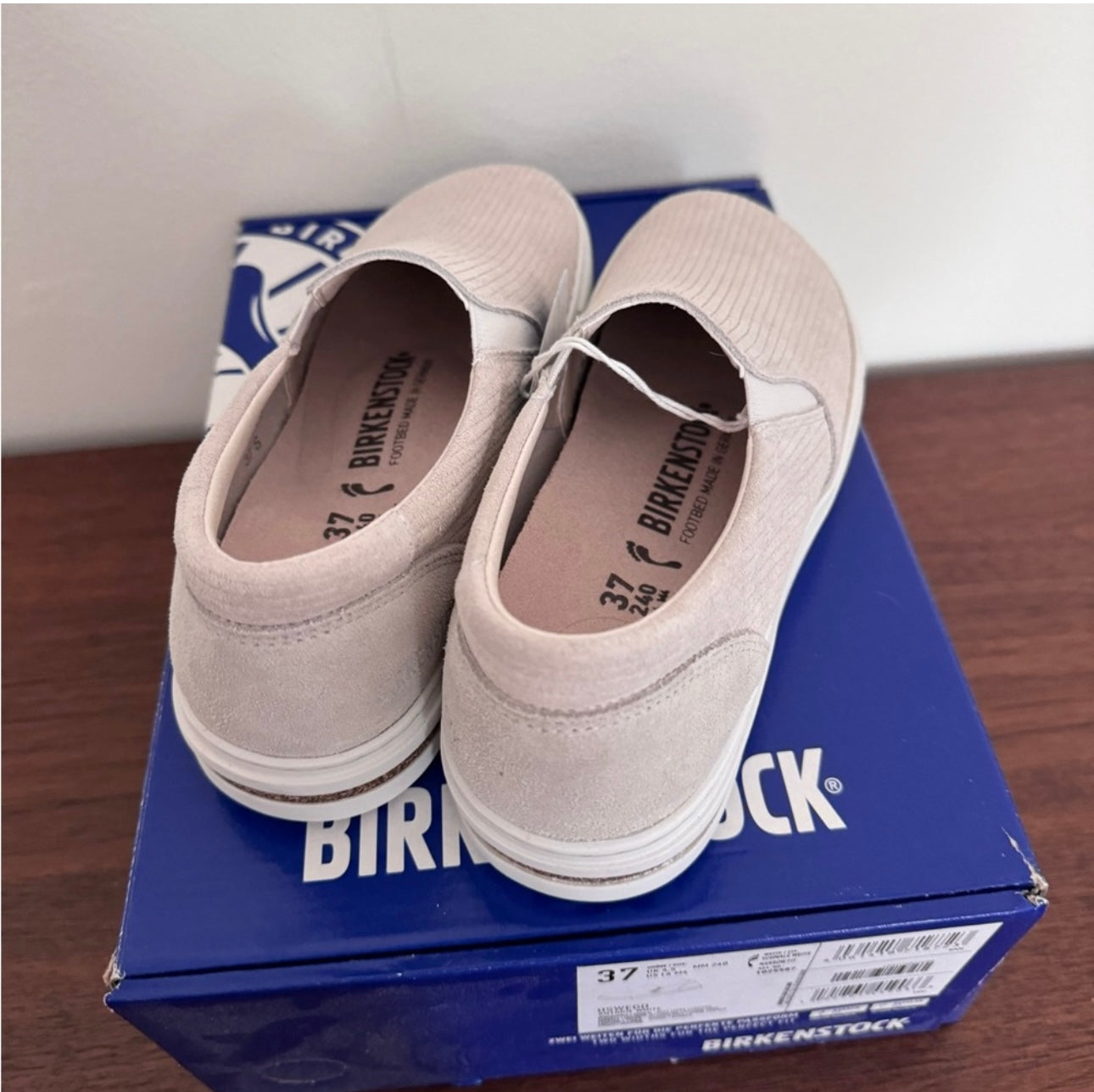 Birkenstock Oswego suede tan shoes, women's size 6, NWT | 45208