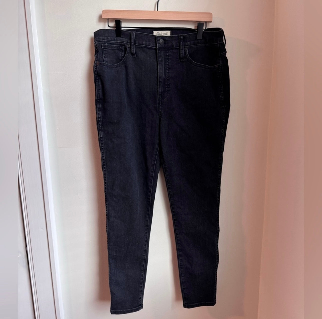 Madewell high rise black skinny jeans, size 32, EUC | PPU 45208