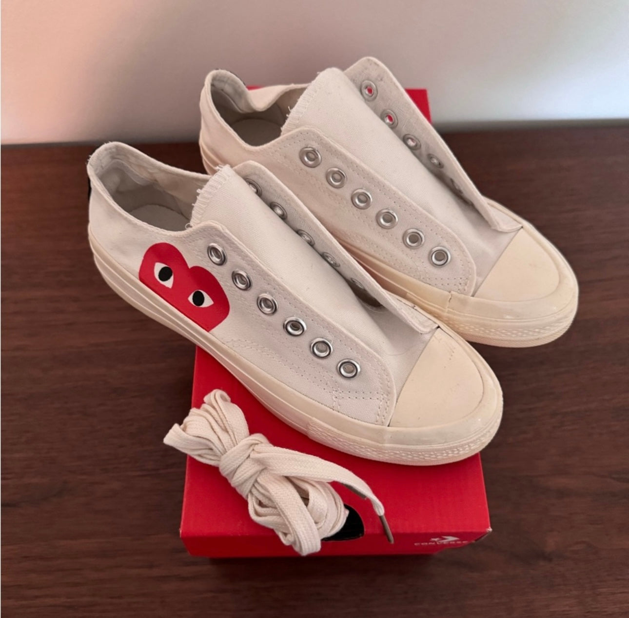 Comme de Garçons play x converse, women's size 6.5, NWT | PPU 45208