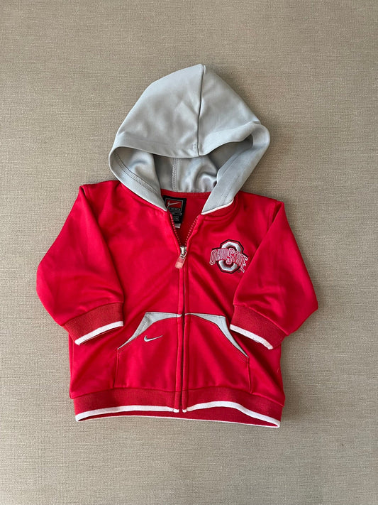 *REDUCED* Seller #12 Nike | Gender Neutral Ohio State Zip Up with Hood | Size 6-9 months