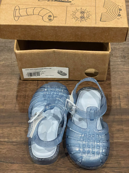 83A Mini Melissa blue sandals size 5 NWT