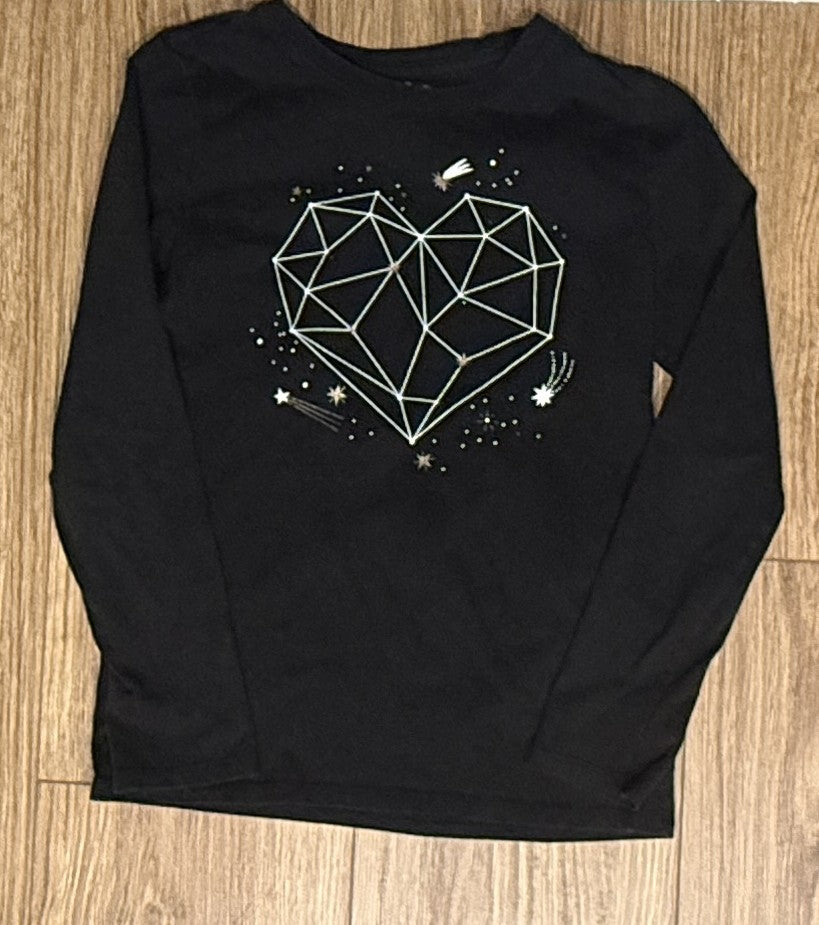 Seller #100 Girls Size M 7/8 Cat and Jack Celestial Heart Shirt