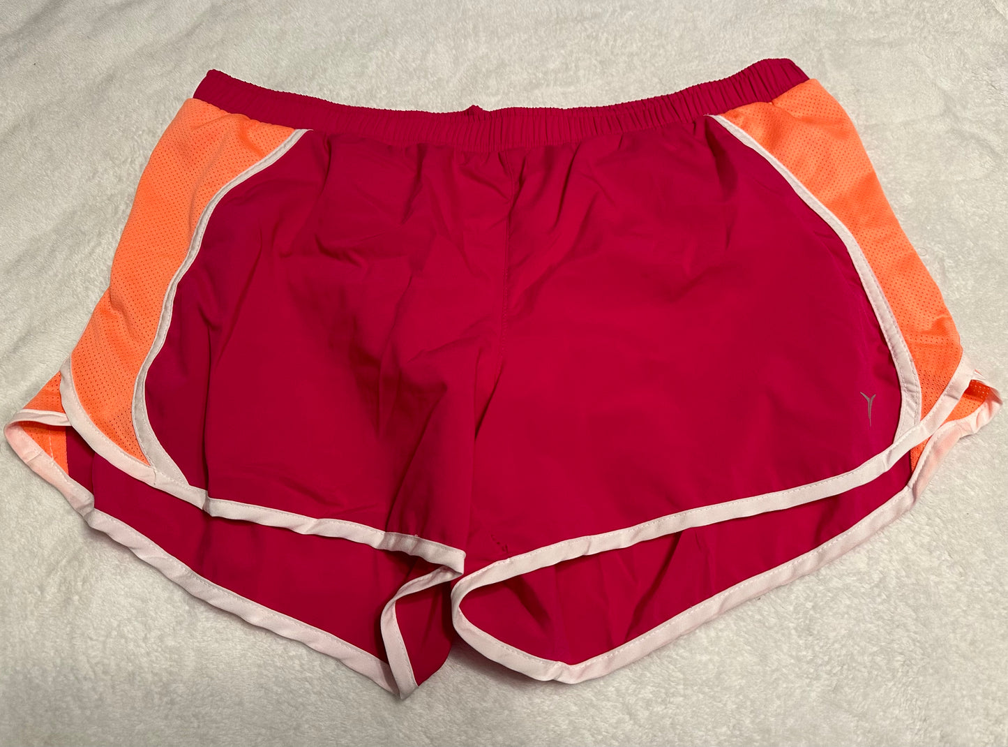 Women’s large Old Navy athletic shorts hot pink / orange
