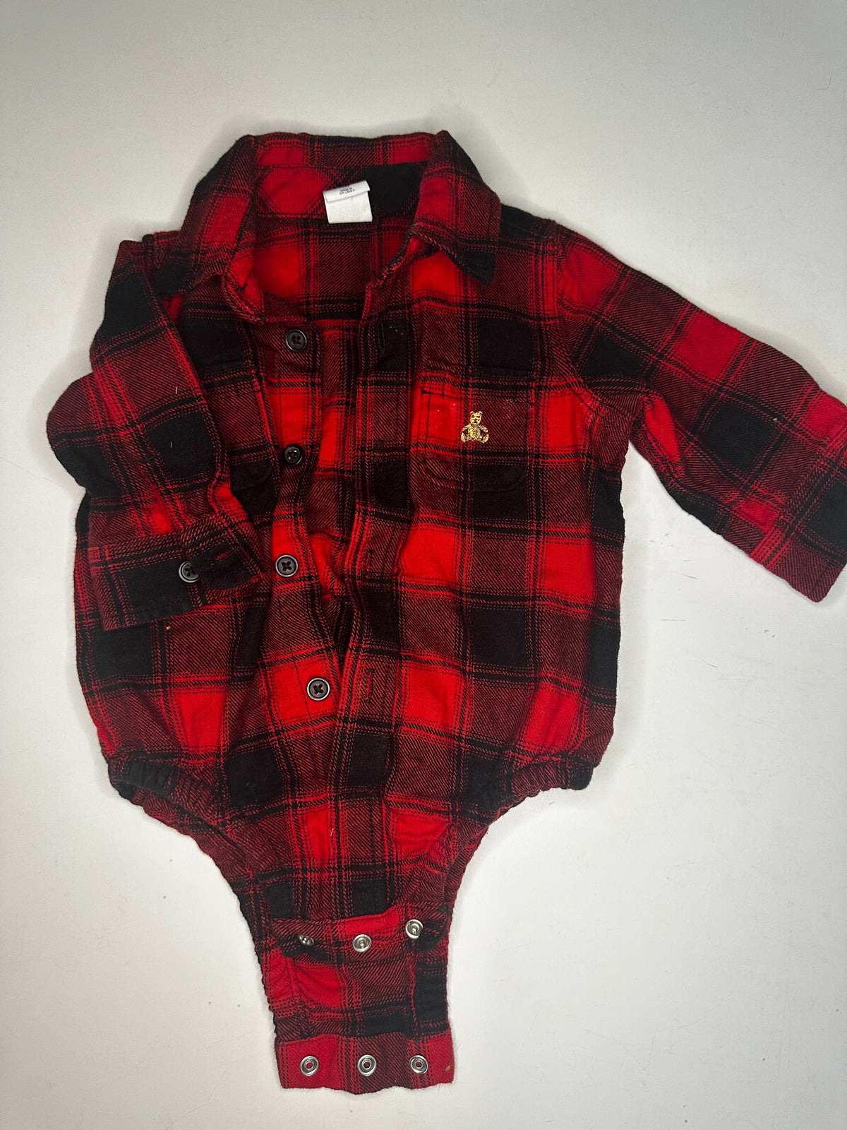 Seller #40 Baby GAP buffalo check plaid onesie size 3-6 month (2 of 2)