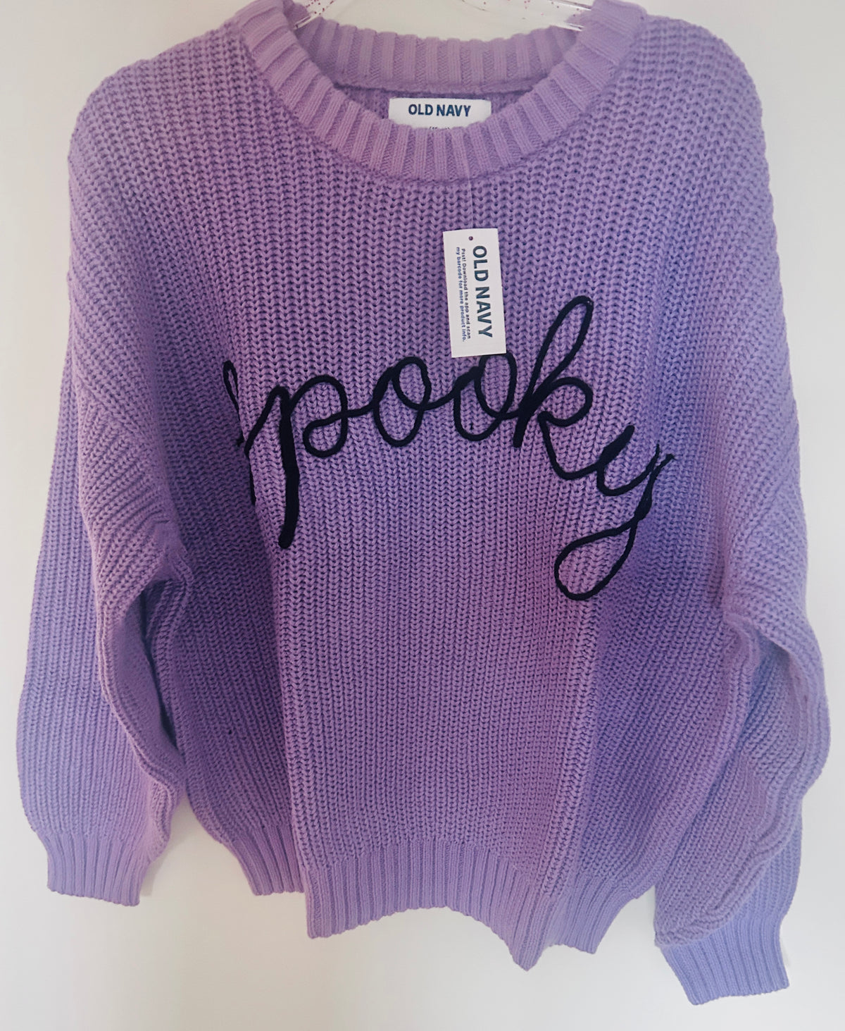 #15 Old Navy 10/12 NWT “Spooky” Halloween Sweater