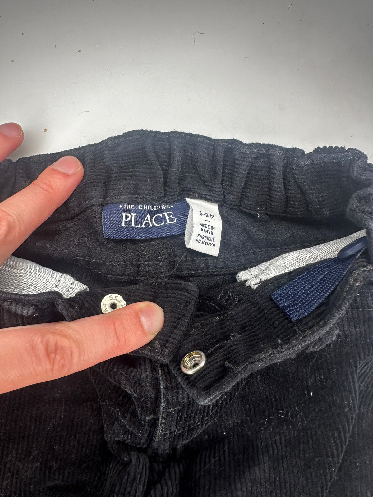 Seller #40 The Children's Place black corduroy pants size 6-9 month (2 of 2)
