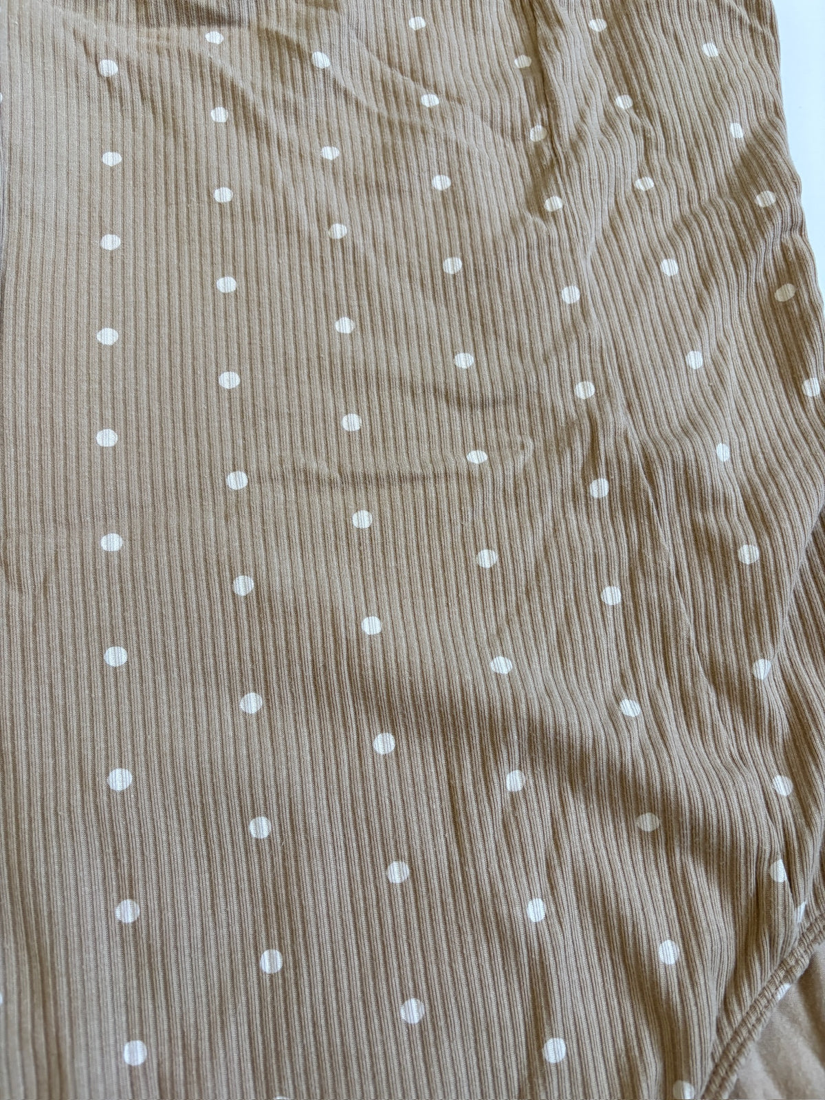 Seller #105 - Women's Large Tan Polka Dot Old Navy Tie Bodysuit GUC