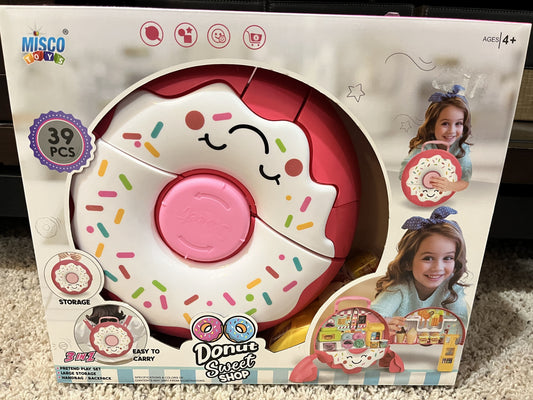 #124 NIB Donut Sweet Shop 3 in 1 Pretend Playset