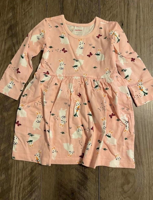 New girl 2T hanna andersson easter dress. Twins