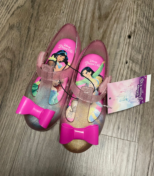 New toddler girl size 8 Disney princesses jelly shoes